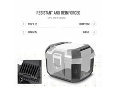 SHAD TR41 Top Box Aluminium - 41 Litre Terra Top Case