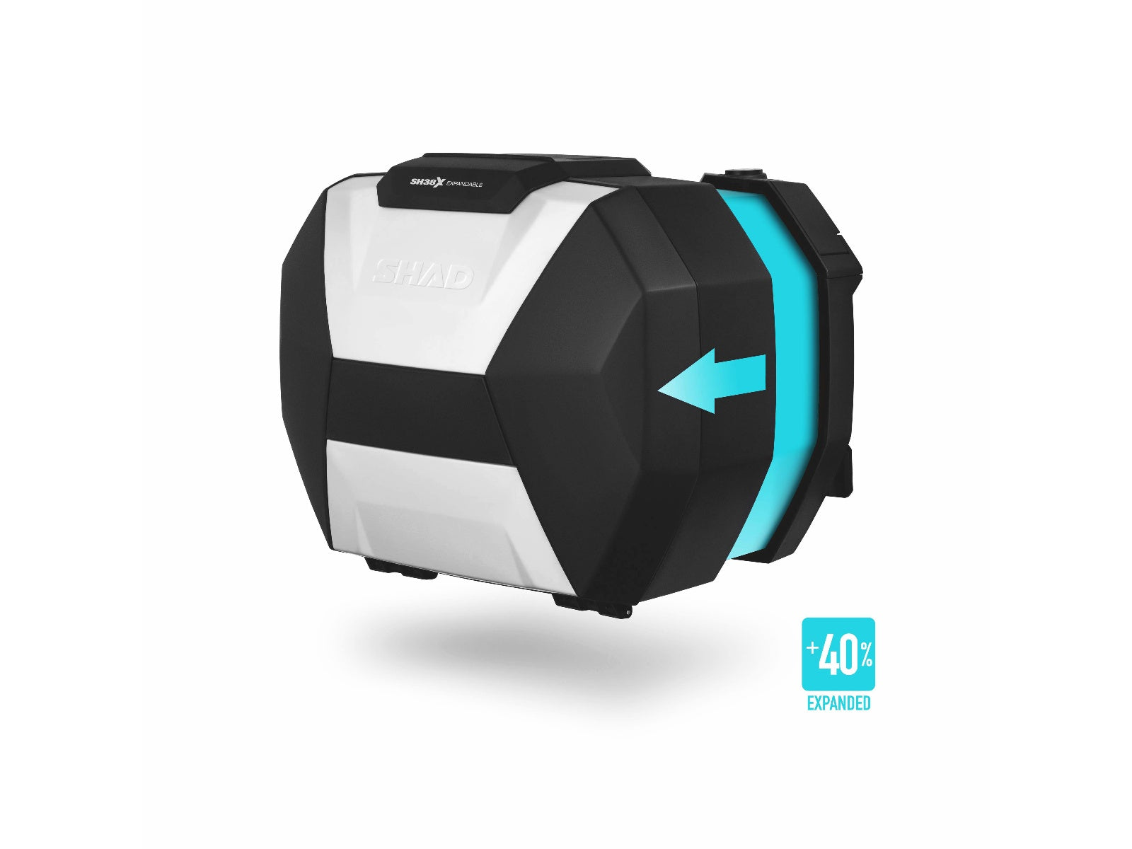 SHAD SH38x Panniers Aluminium - 46 Litre Expandable Side Cases