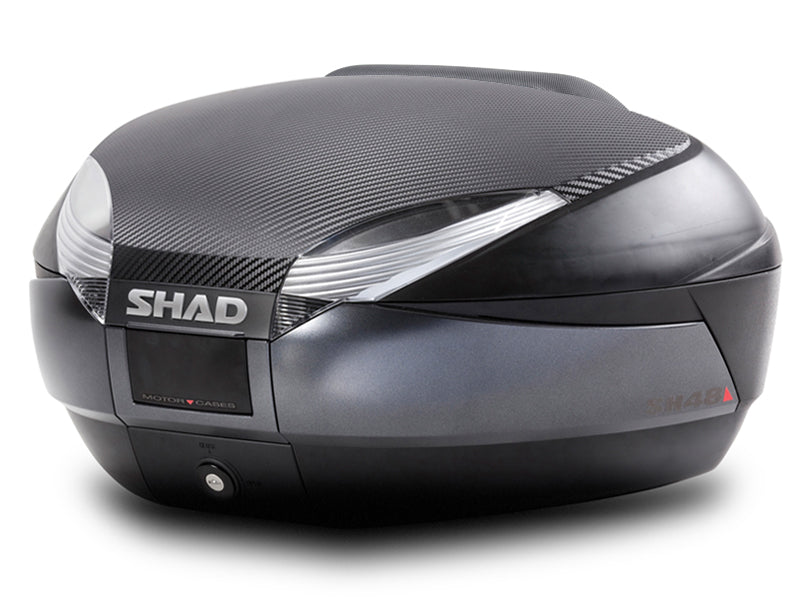 SHAD SH48 Top Box Dark Grey Bundle - 48 Litre Motorcycle Top Case