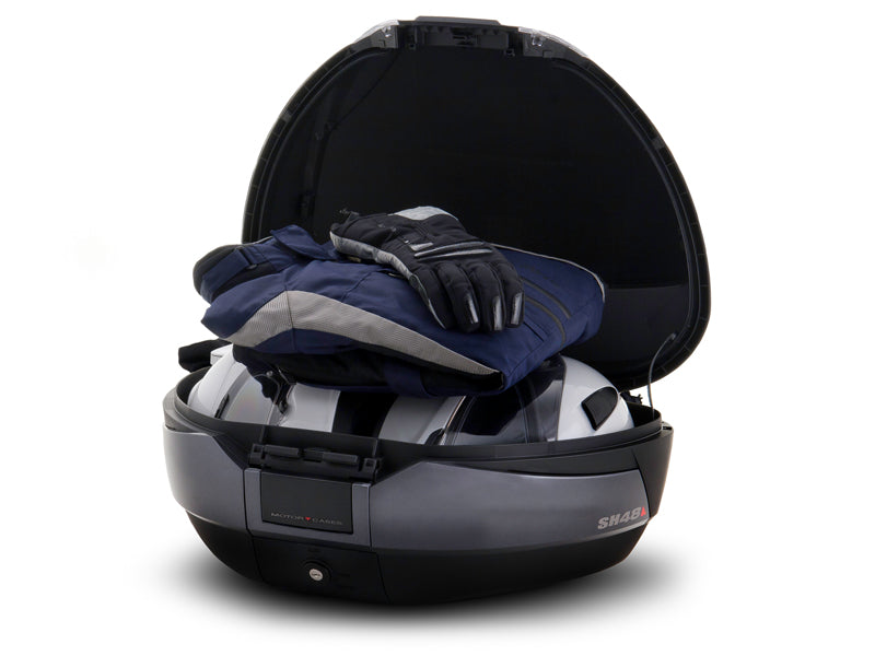 SHAD SH48 Top Box Dark Grey Bundle - 48 Litre Motorcycle Top Case