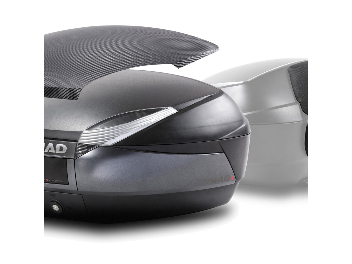 SHAD SH48 Top Box Dark Grey Bundle - 48 Litre Motorcycle Top Case