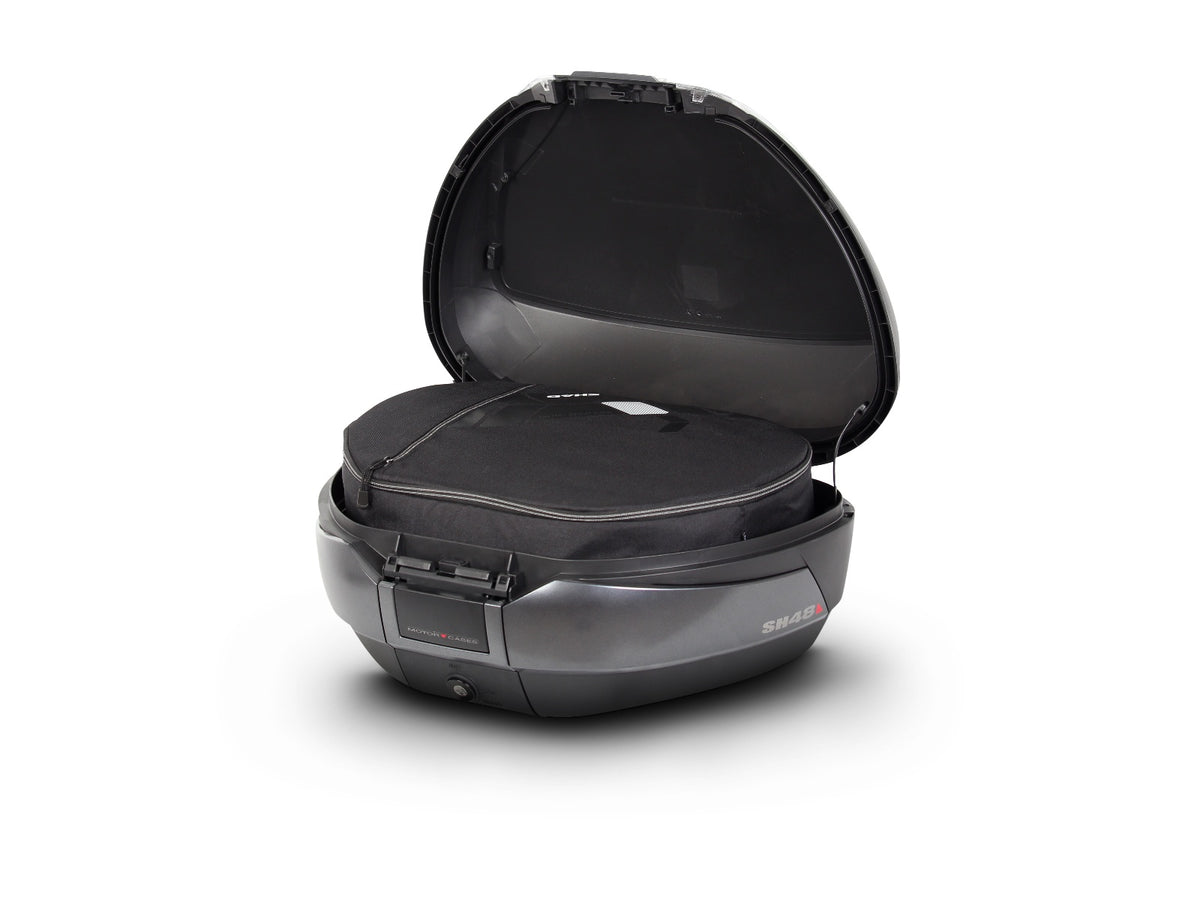 SHAD SH48 Top Box Dark Grey Bundle - 48 Litre Motorcycle Top Case