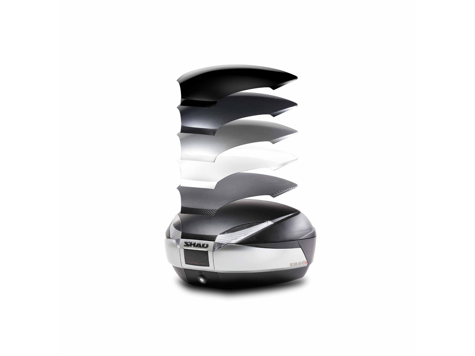 SHAD SH48 Top Box Titanium - 48 Litre Motorcycle Top Case