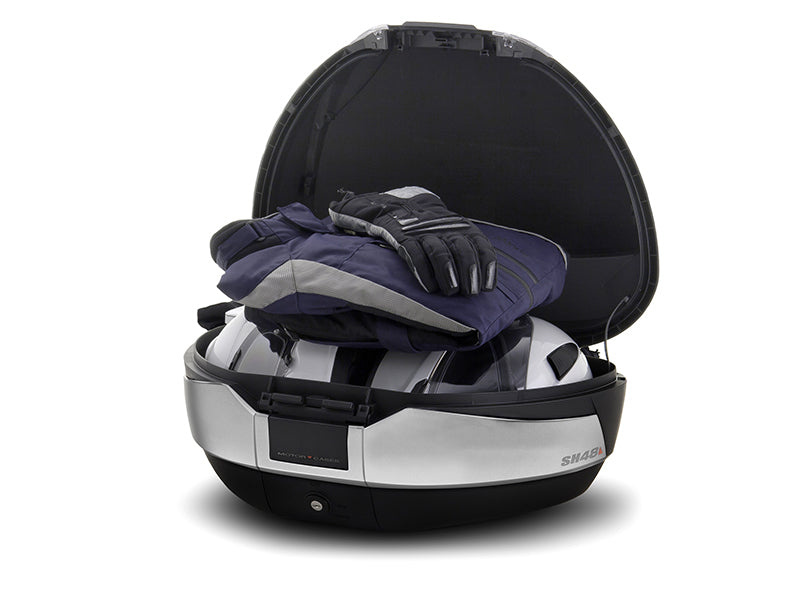 SHAD SH48 Top Box Titanium Bundle - 48 Litre Motorcycle Top Case