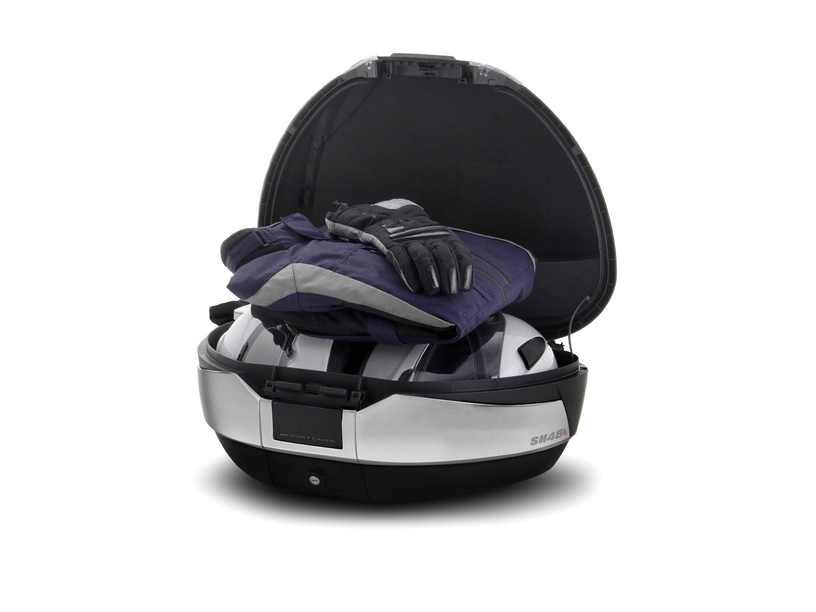 SHAD SH48 Top Box Titanium Bundle - 48 Litre Motorcycle Top Case