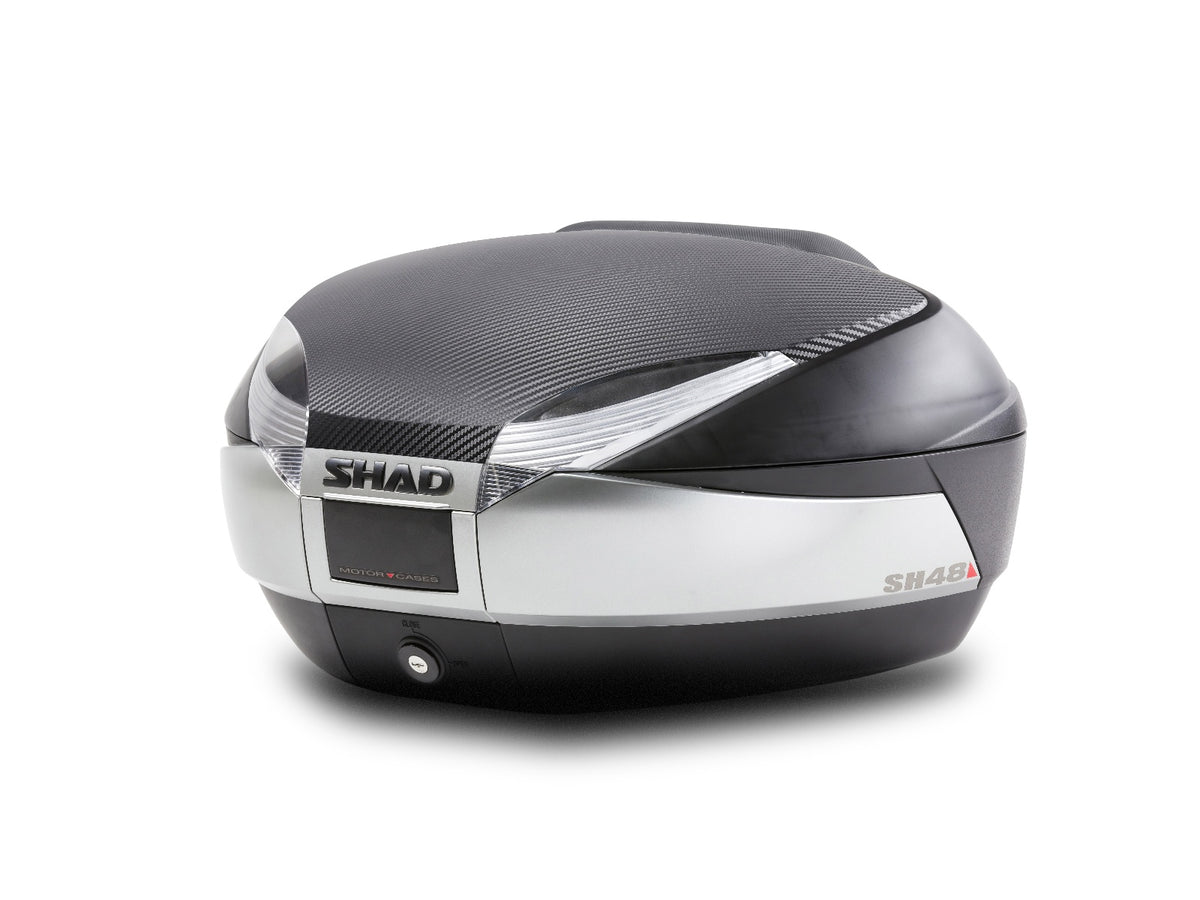 SHAD SH48 Top Box Titanium Bundle - 48 Litre Motorcycle Top Case