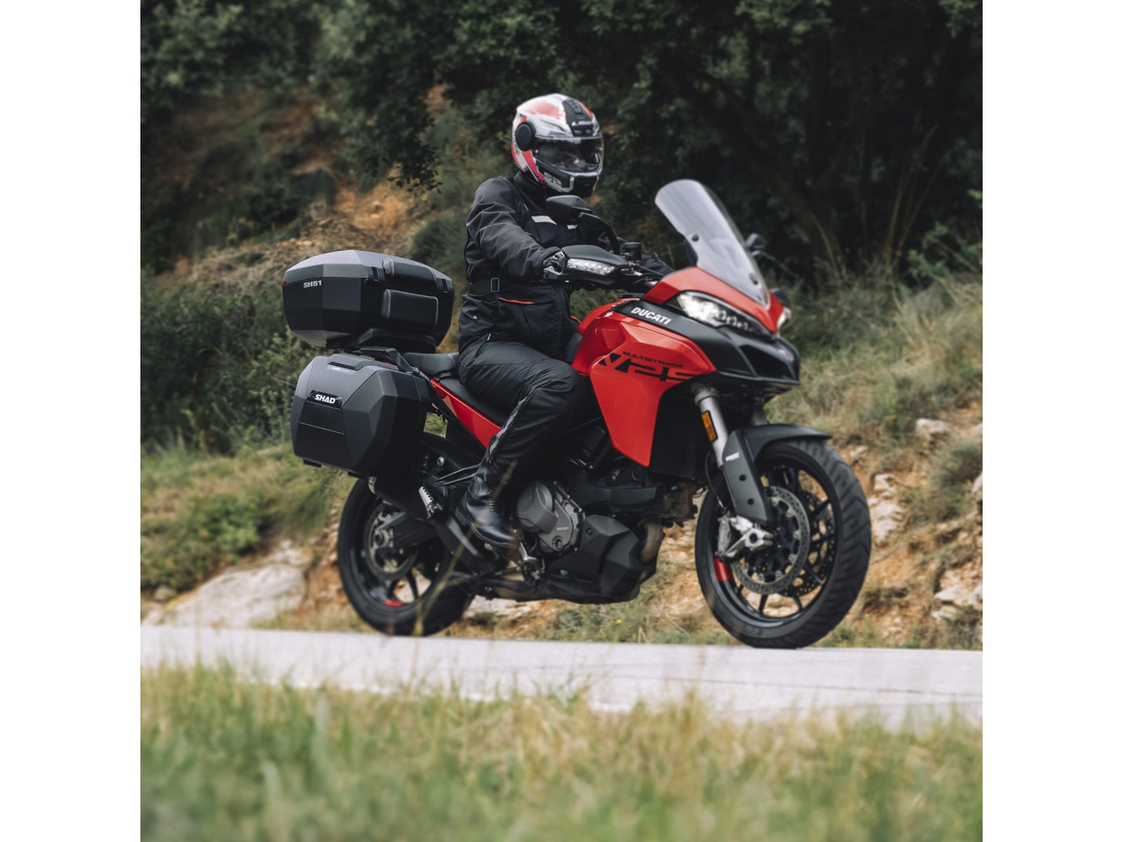 SHAD SH51 Top Box Carbon - 51 Litre Motorcycle Top Case