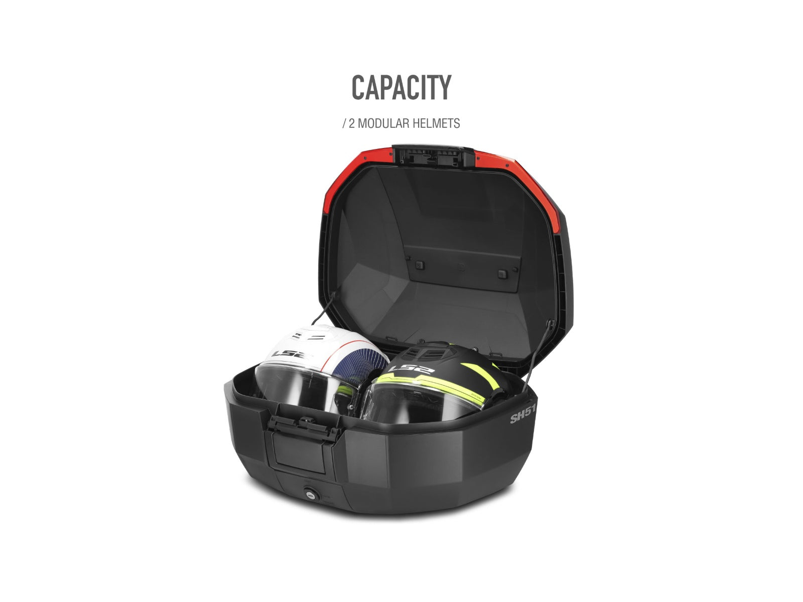 SHAD SH51 Top Box Carbon - 51 Litre Motorcycle Top Case