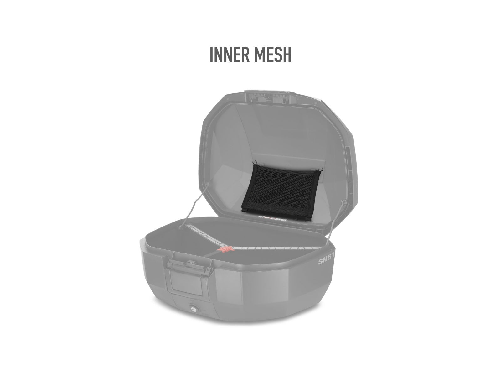 SHAD SH51 Top Box Aluminium - 51 Litre Motorcycle Top Case