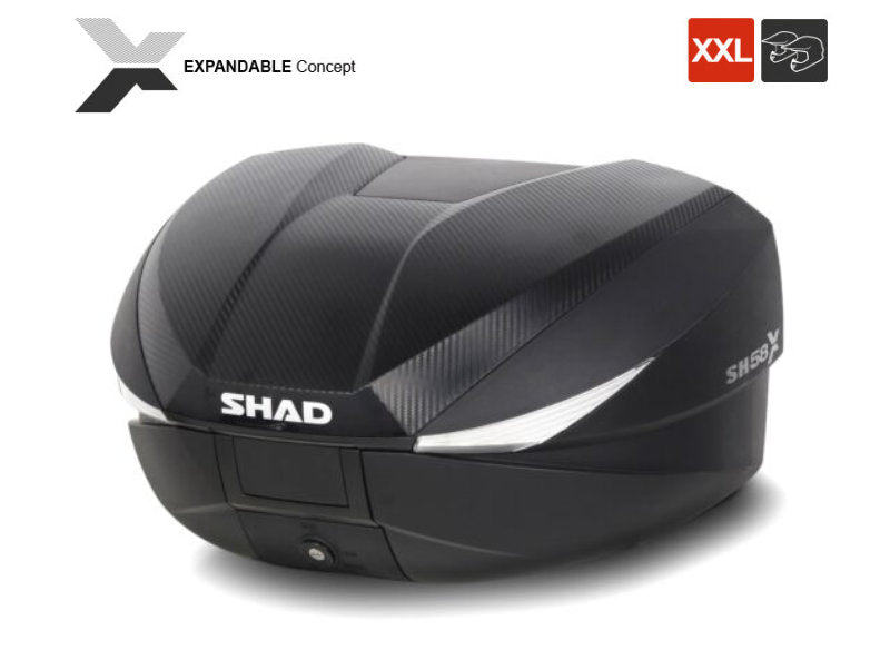 SHAD SH58x Top Box - 58 Litre Expandable Top Case