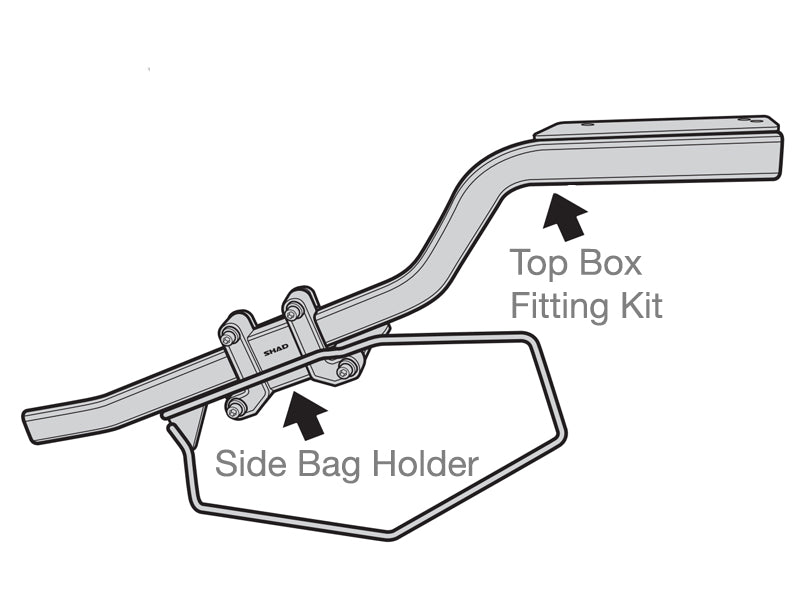 Honda CB500 F (13-15) SHAD Soft Pannier Adapter Kit