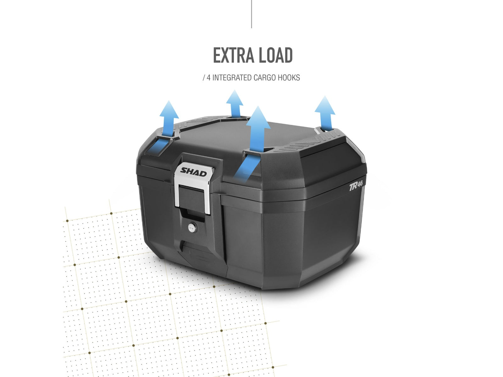 SHAD TR46 Top Box - 46 Litre Motorcycle Top Case