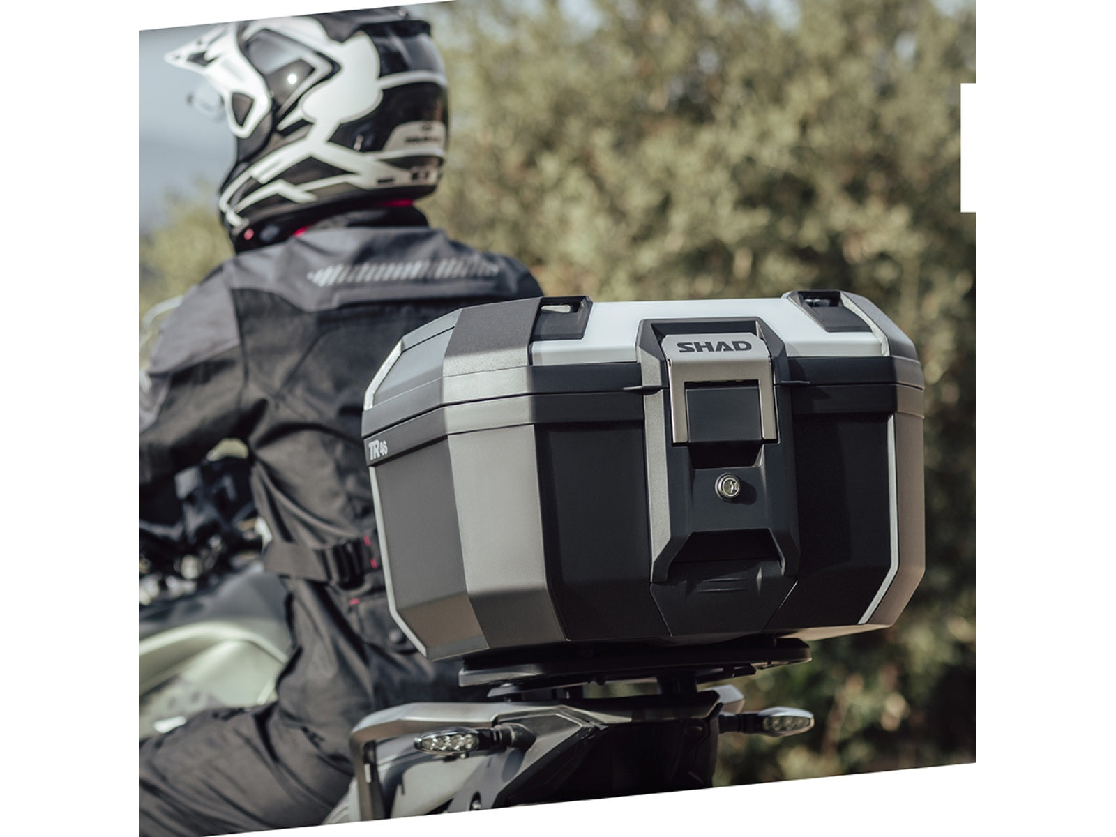 SHAD TR46 Top Box Aluminium - 46 Litre Motorcycle Top Case