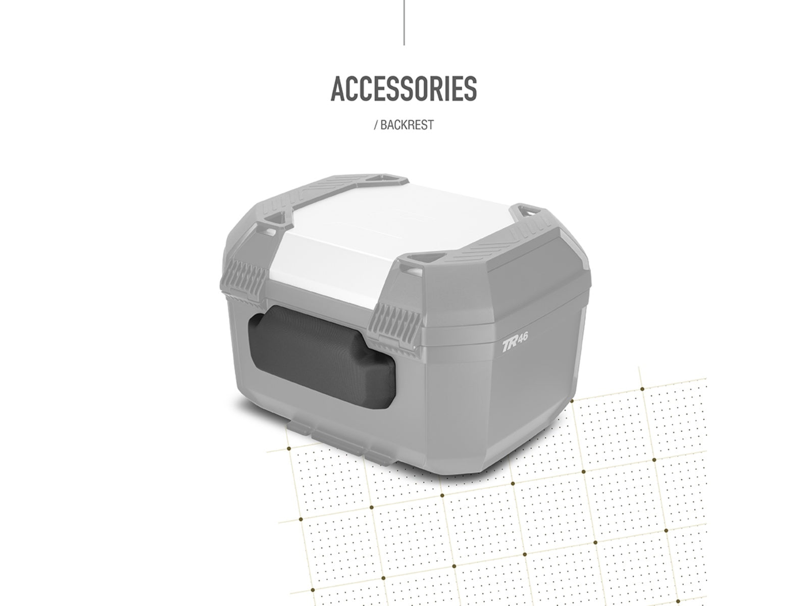 SHAD TR46 Top Box Aluminium - 46 Litre Motorcycle Top Case