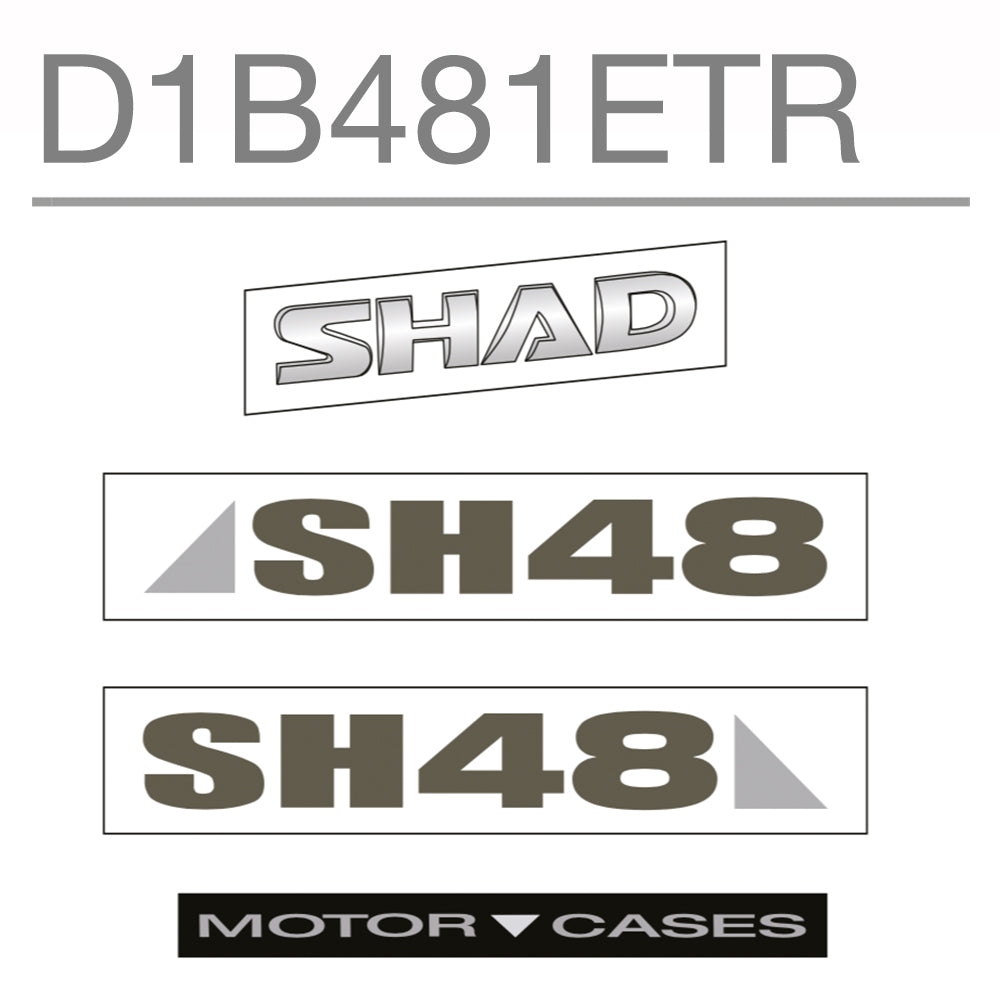 SHAD SH48 Dark Grey Top Box Spare Parts