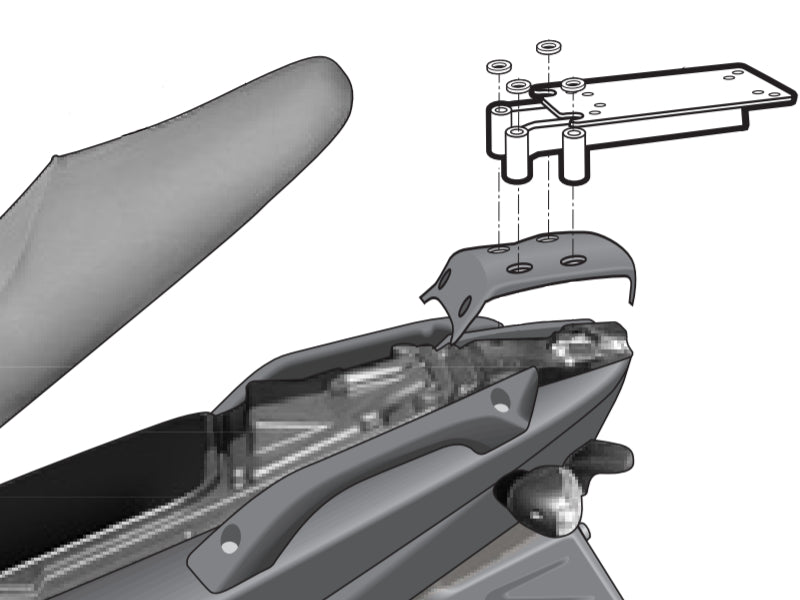 Gilera Runner 200 (03-26) SHAD Top Box Fitting Kit
