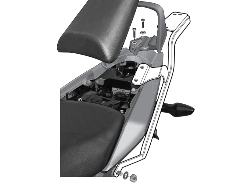 Honda CBF125 (08-14) SHAD Top Box Fitting Kit