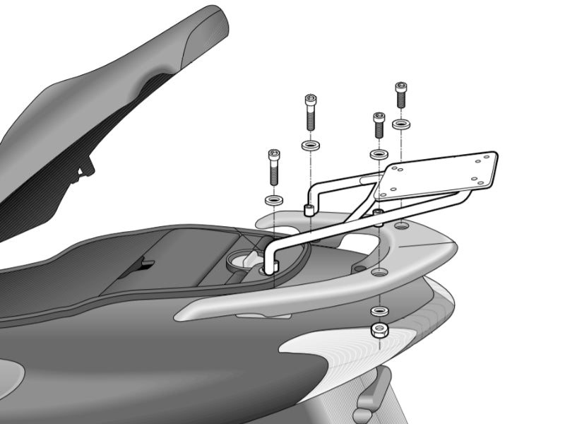 Honda Dylan 125 (02-08) SHAD Top Box Fitting Kit
