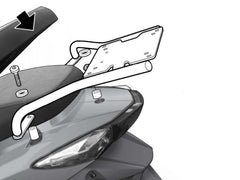 Kymco Agility 50 RS (10-25) SHAD Top Box Fitting Kit