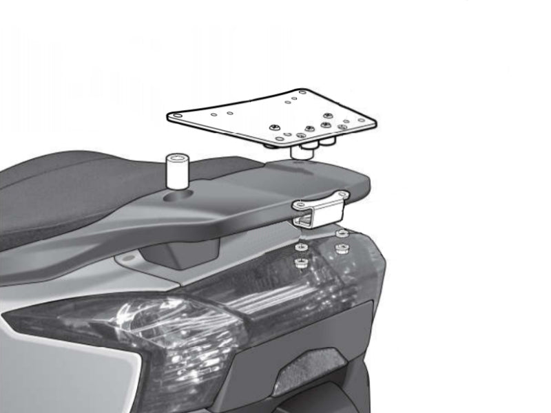 Kymco Super Dink 300 (09-15) SHAD Top Box Fitting Kit