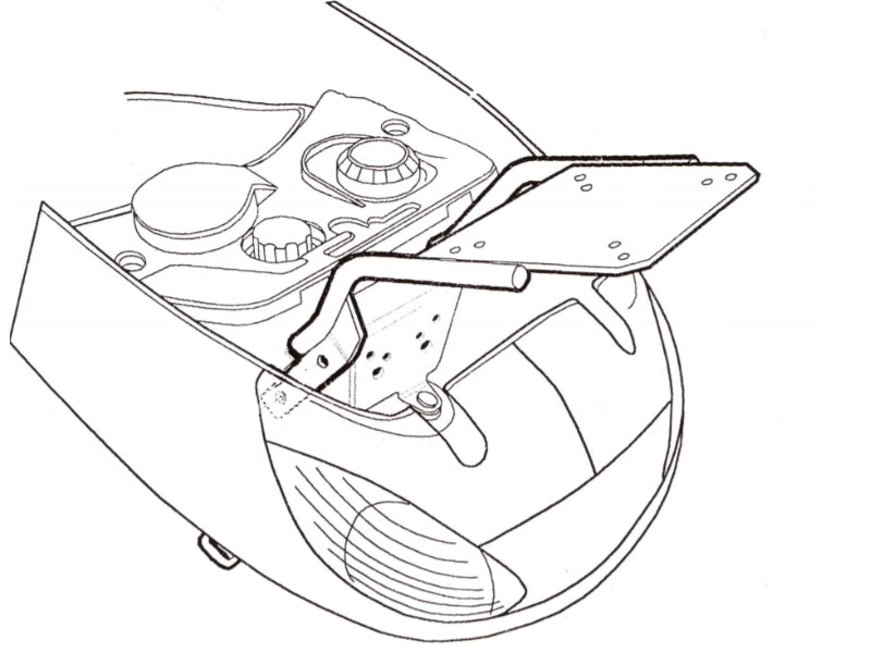 Peugeot Vivacity 50 (99-07) SHAD Top Box Fitting Kit