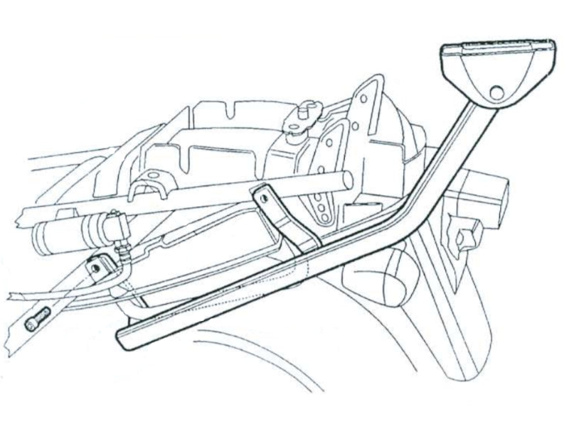 Suzuki GSX 750 F (98-02) SHAD Top Box Fitting Kit