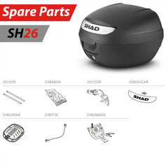 SHAD SH26 Top Box Spare Parts