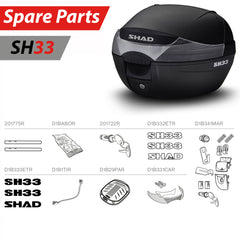 SHAD SH33 Top Box Spare Parts