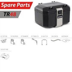 SHAD TR48 Black Top Box Spare Parts