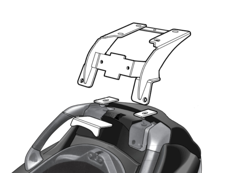 Piaggio MP3 Hybrid 300 LT (07-21) SHAD Top Box Fitting Kit