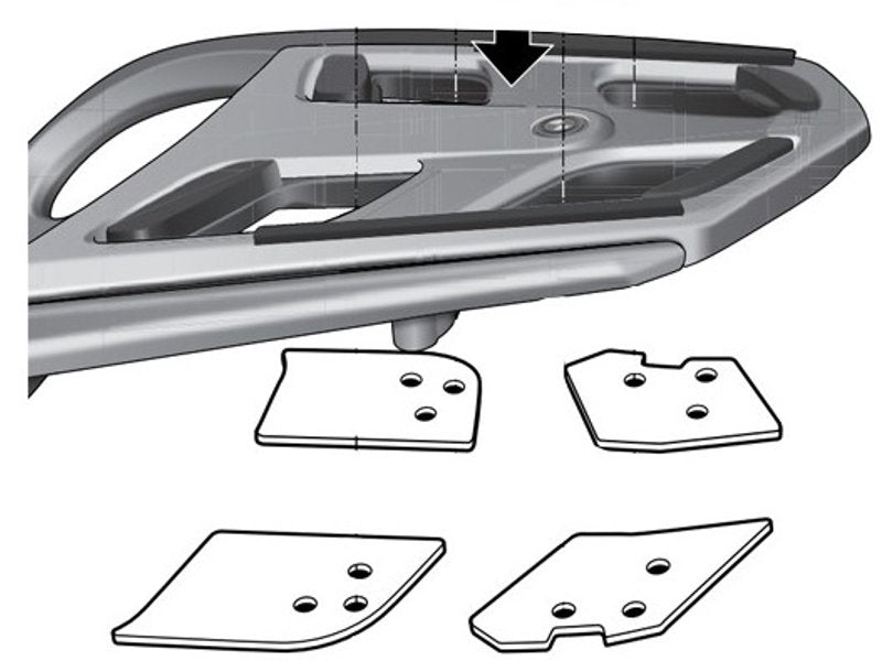 BMW K1600 B (12-17) SHAD Top Box Fitting Kit