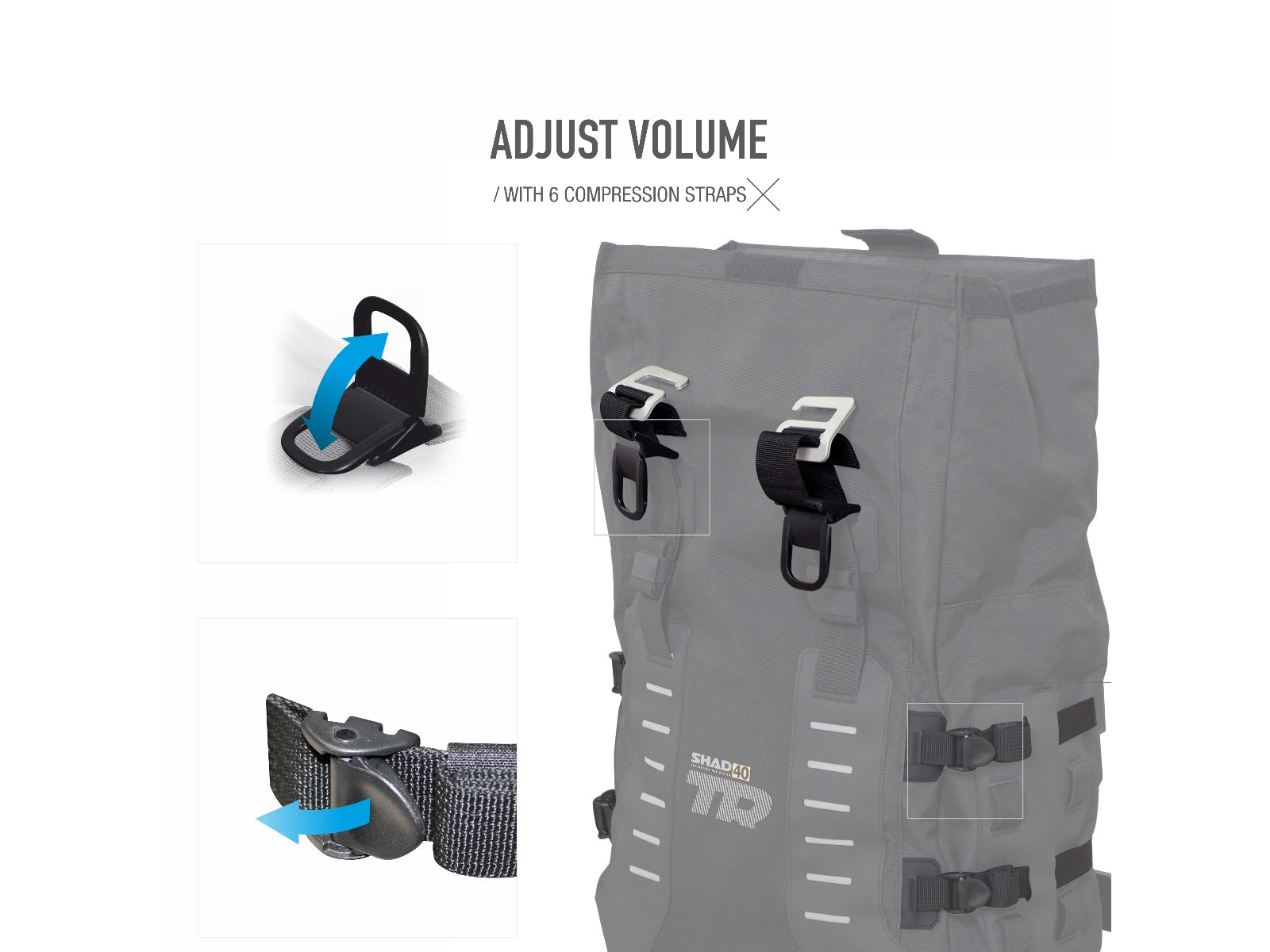 SHAD TR40 Panniers - 32 Litre Adventure Saddlebags