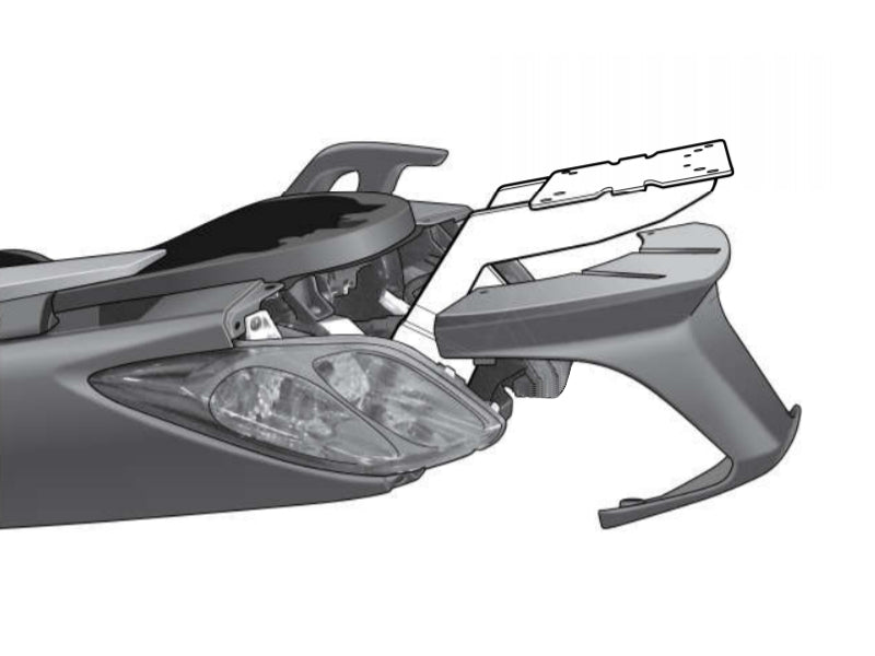 Yamaha XMAX 250 (10-13) SHAD Top Box Fitting Kit