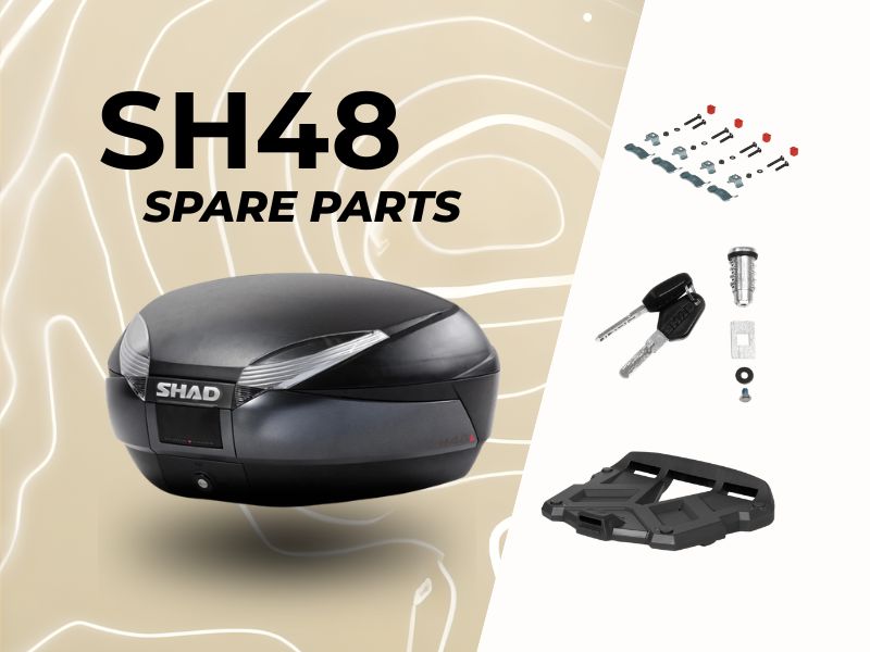 SHAD SH48 Titanium Top Box Spare Parts