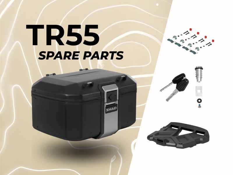 SHAD TR55 Black Top Box Spare Parts